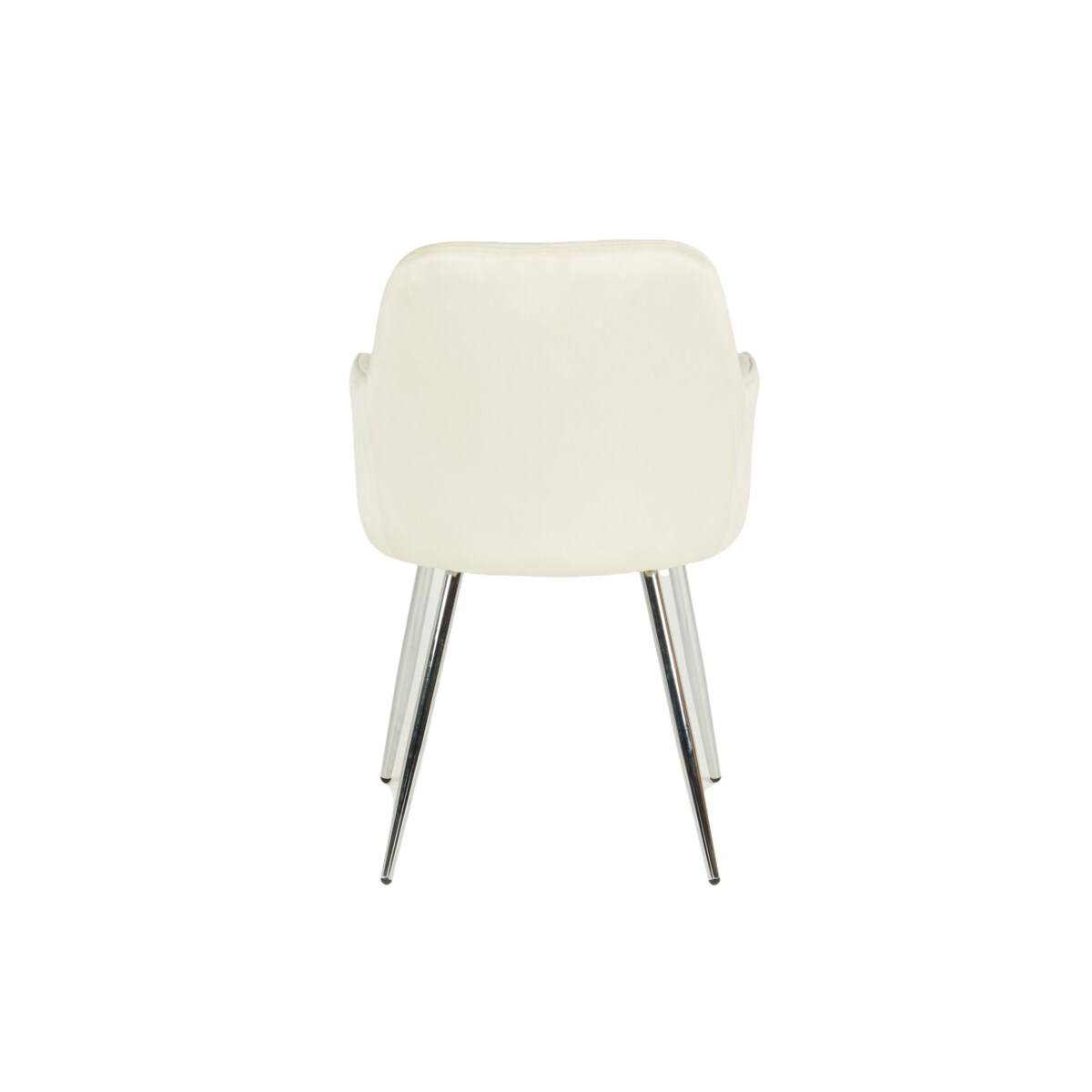 KRZESŁO TAPICEROWANE VELVET WELUR DO SALONU JADALNI KUCHNI BEŻOWE MIA CHROM