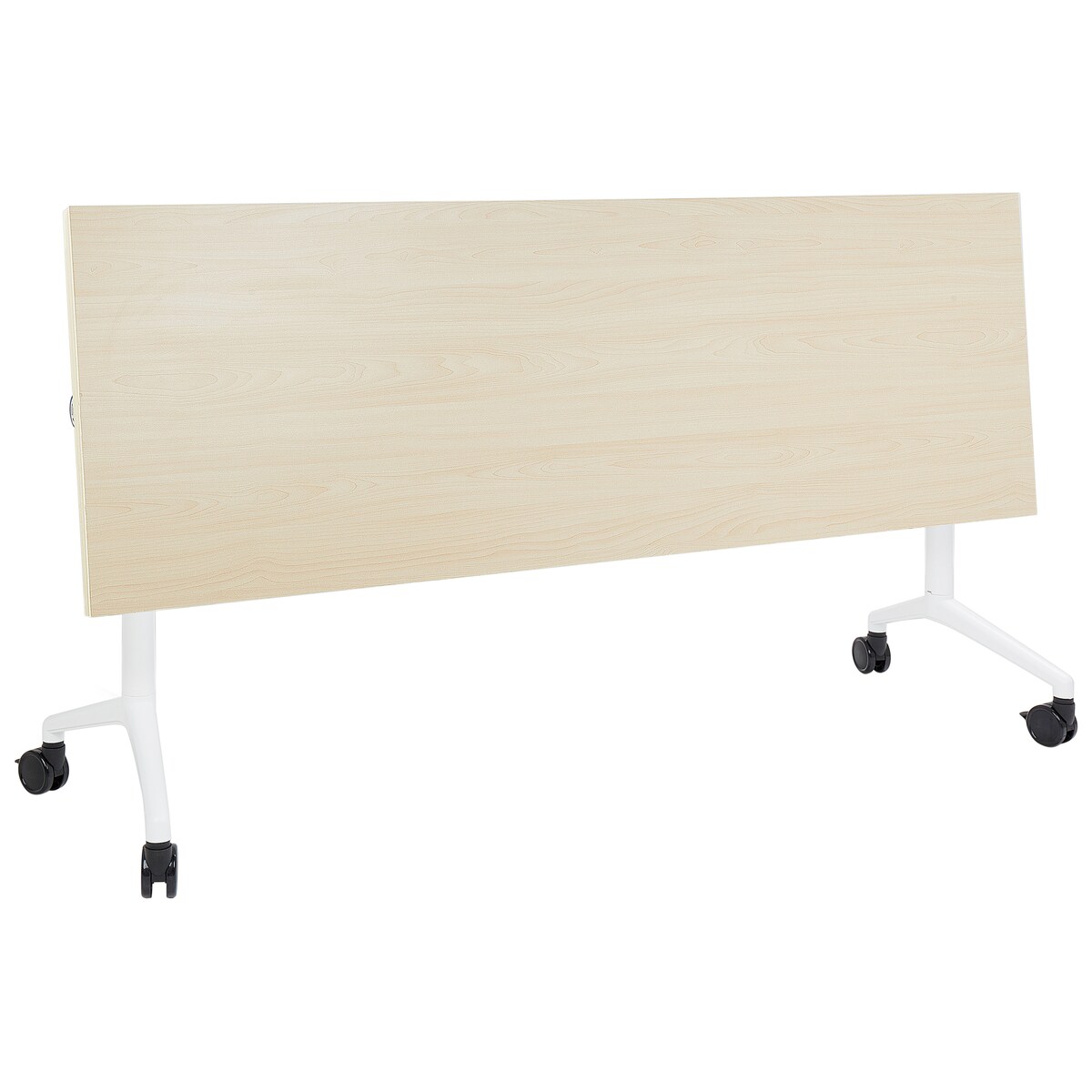 Składane biurko CAVI Jasnobrązowy 180 cm 60 cm z kółkami