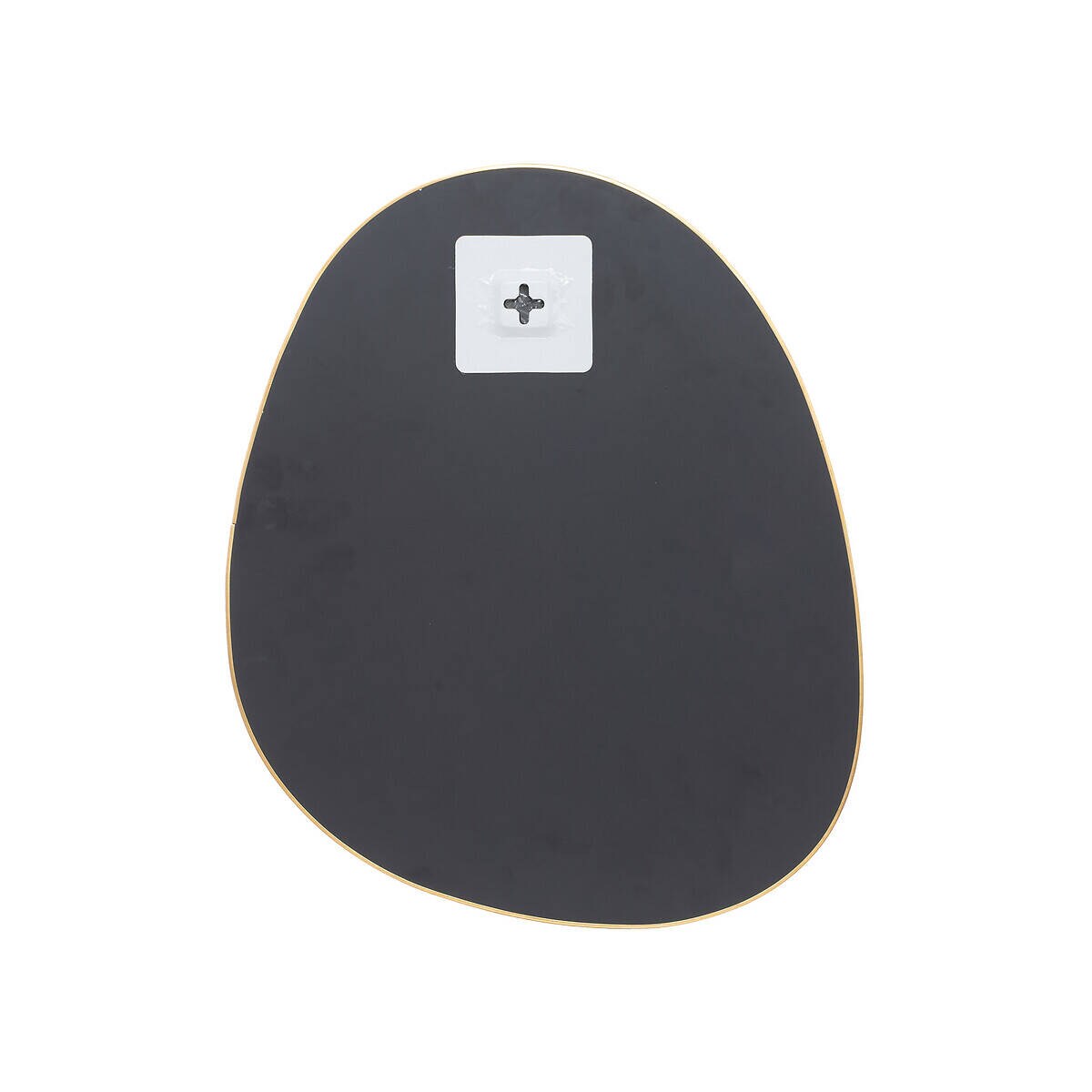 Lustra o nieregularnych kształtach LIDA, w złotych ramach, 3 sztuki