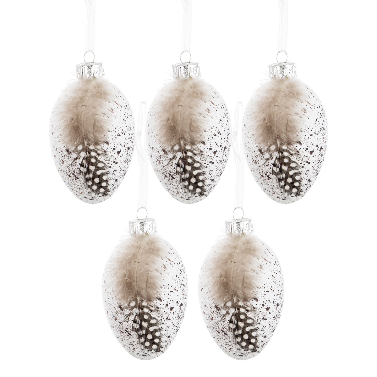 Dekoracja wielkanocna - 5 szt. jajek do stroików 8x4,5x4,5 cm VALAGI - II