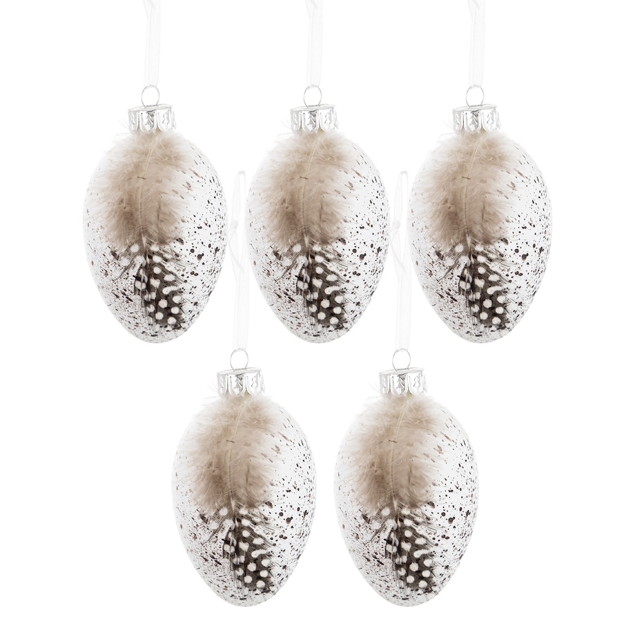 Dekoracja wielkanocna - 5 szt. jajek do stroików 8x4,5x4,5 cm VALAGI - II