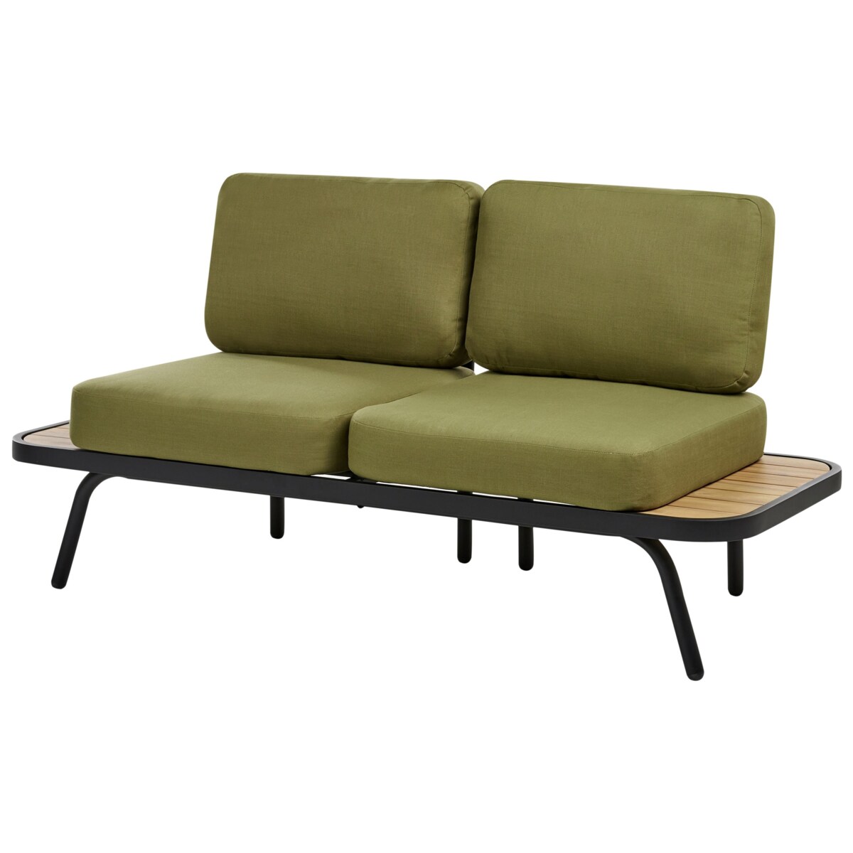 Zestaw ogrodowy ze stolikiem MINOZZO Certyfikowane drewno akacjowe 4 osób Oliwkowy