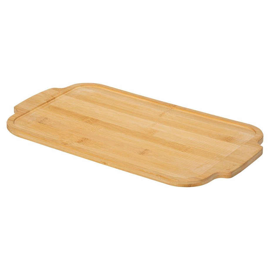 Prostokątne naczynie do zapiekania z drewnianą podstawką