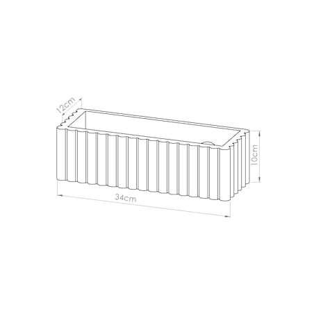 Kinkiet ceramiczny RIGATA ultramaryna