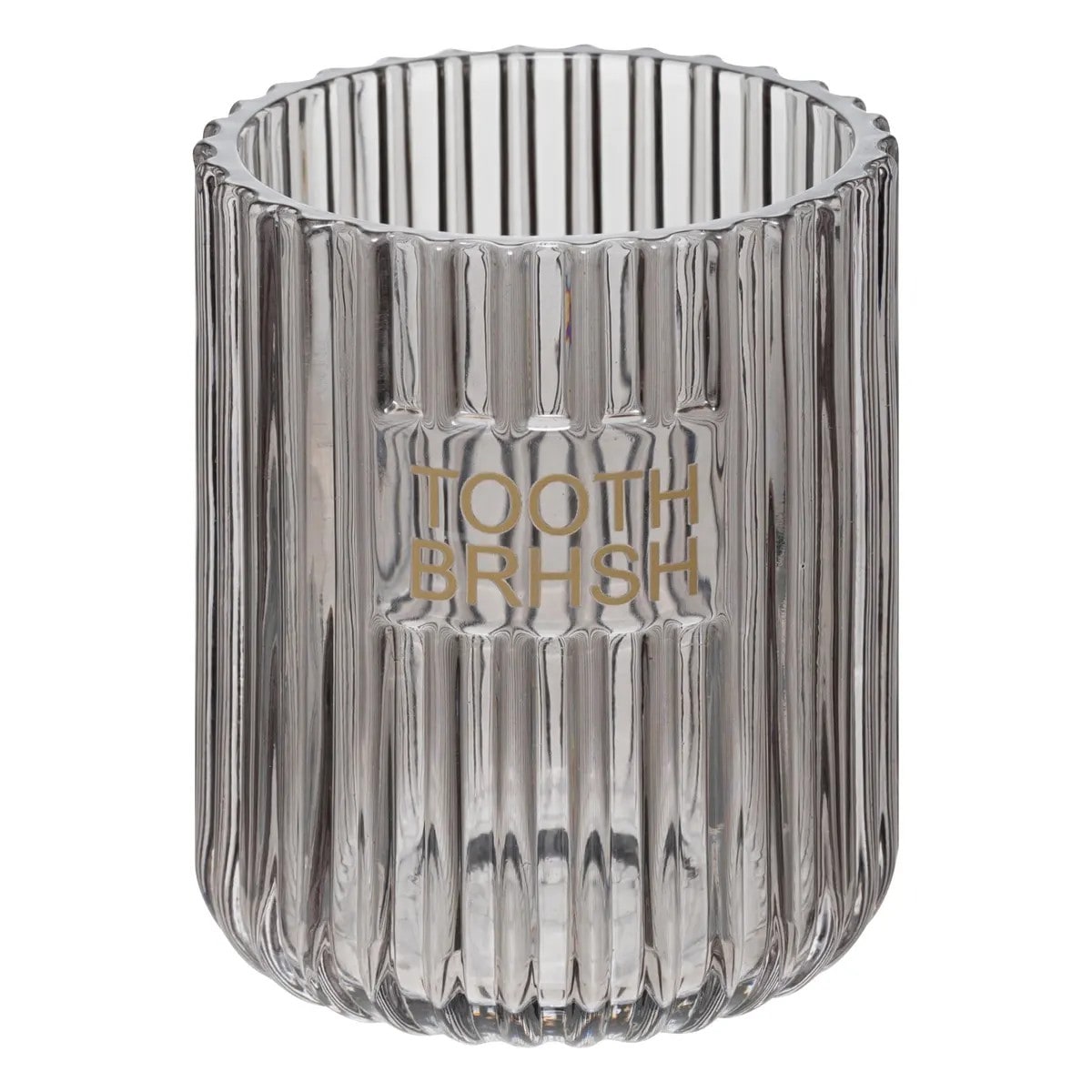Kubek na szczoteczki do zębów szklany Glass szary