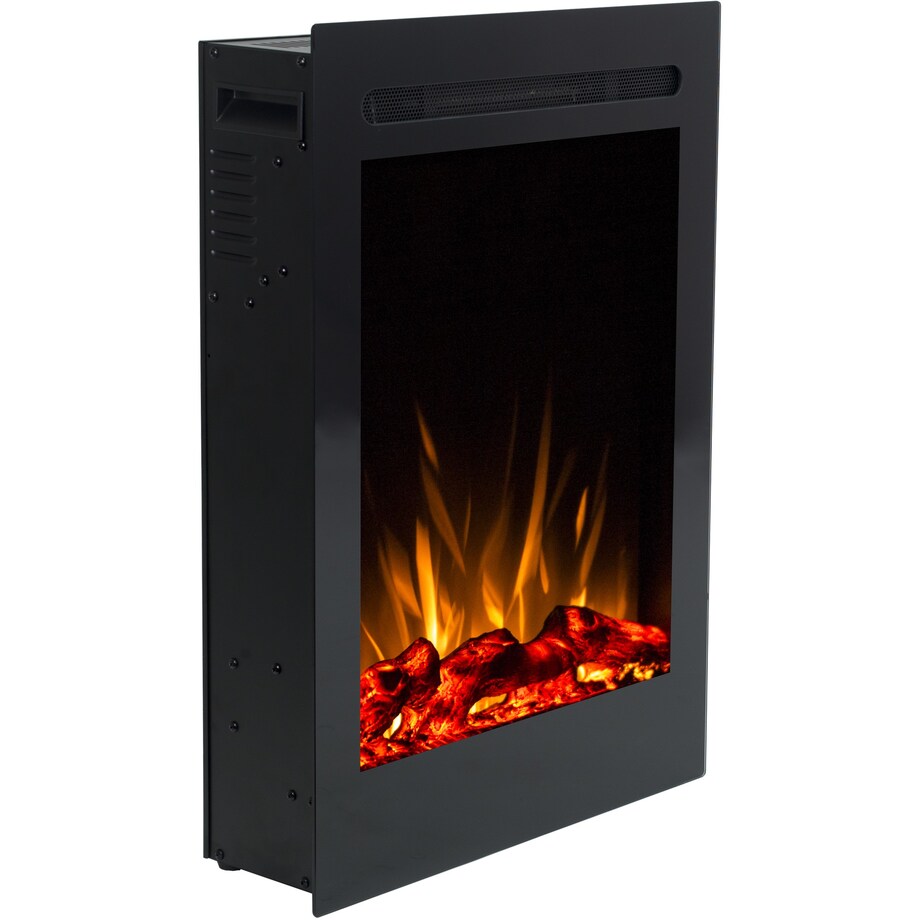 Kominek elektryczny AFLAMO Majestic 32 - ścienny i do zabudowy - 47x66x14 cm - kominek LED z funkcją grzania 750/1500 W