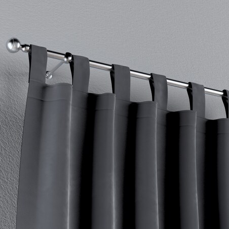 Zasłona na szelkach 1 szt. 130x245 grafitowy szary