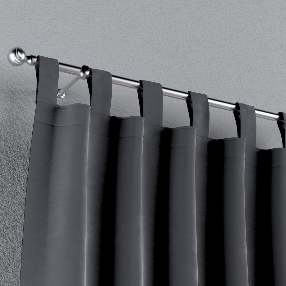 Zasłona na szelkach 1 szt. 130x245 grafitowy szary