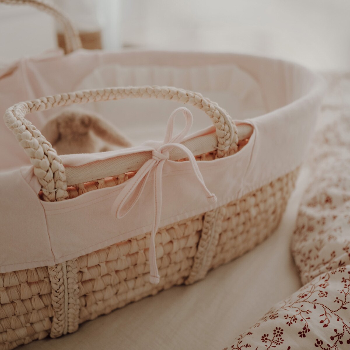 Pokrowiec na kosz Mojżesza - Pokrowiec - Różowy