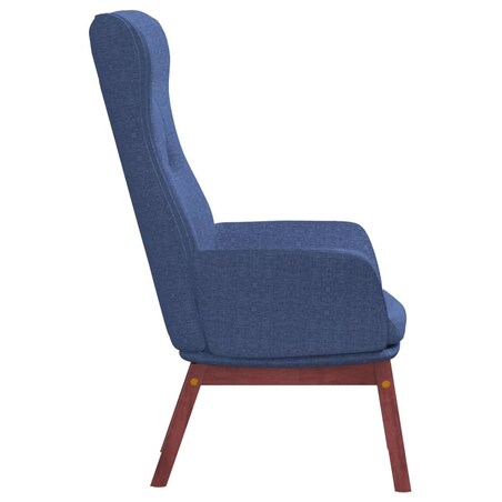 vidaXL Fotel, niebieski, obity tkaniną