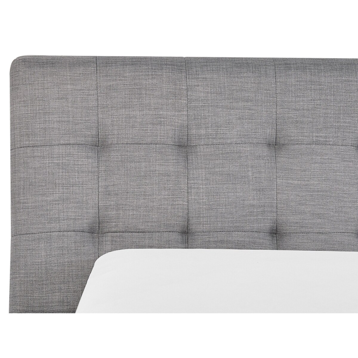 Łóżko tapicerowane 160 x 200 cm szare LILLE