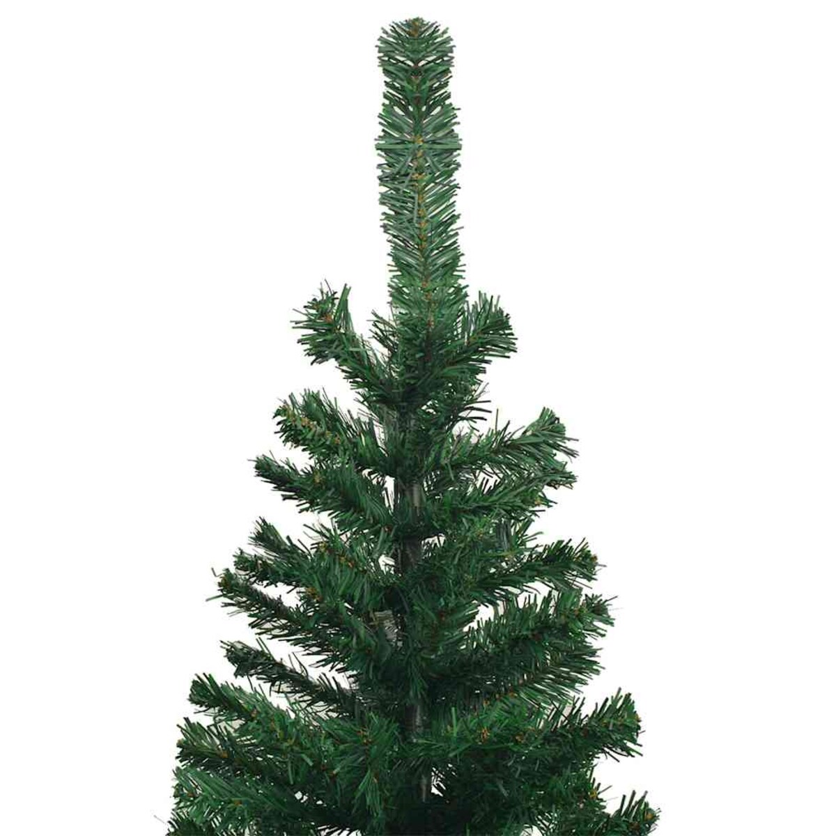 vidaXL Sztuczna choinka z lampkami i bombkami, L, 240 cm, zielona