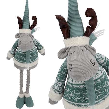 RENIFER świąteczny DUŻY dekoracja świąteczna ŁOŚ skrzat gnom zima JUMIhome