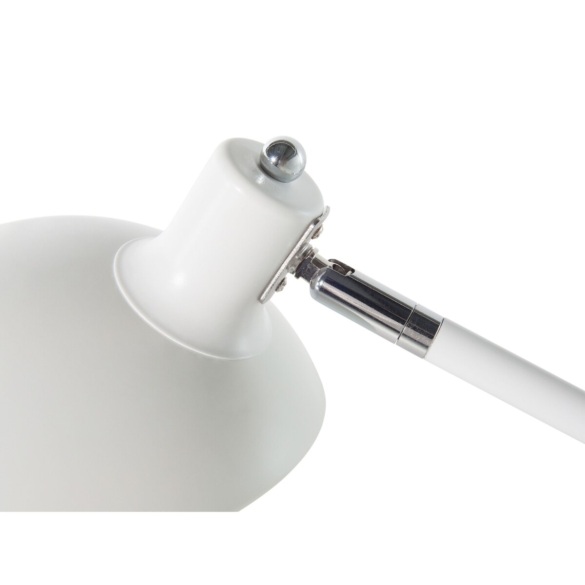Lampa biurkowa regulowana metalowa biała MERAMEC