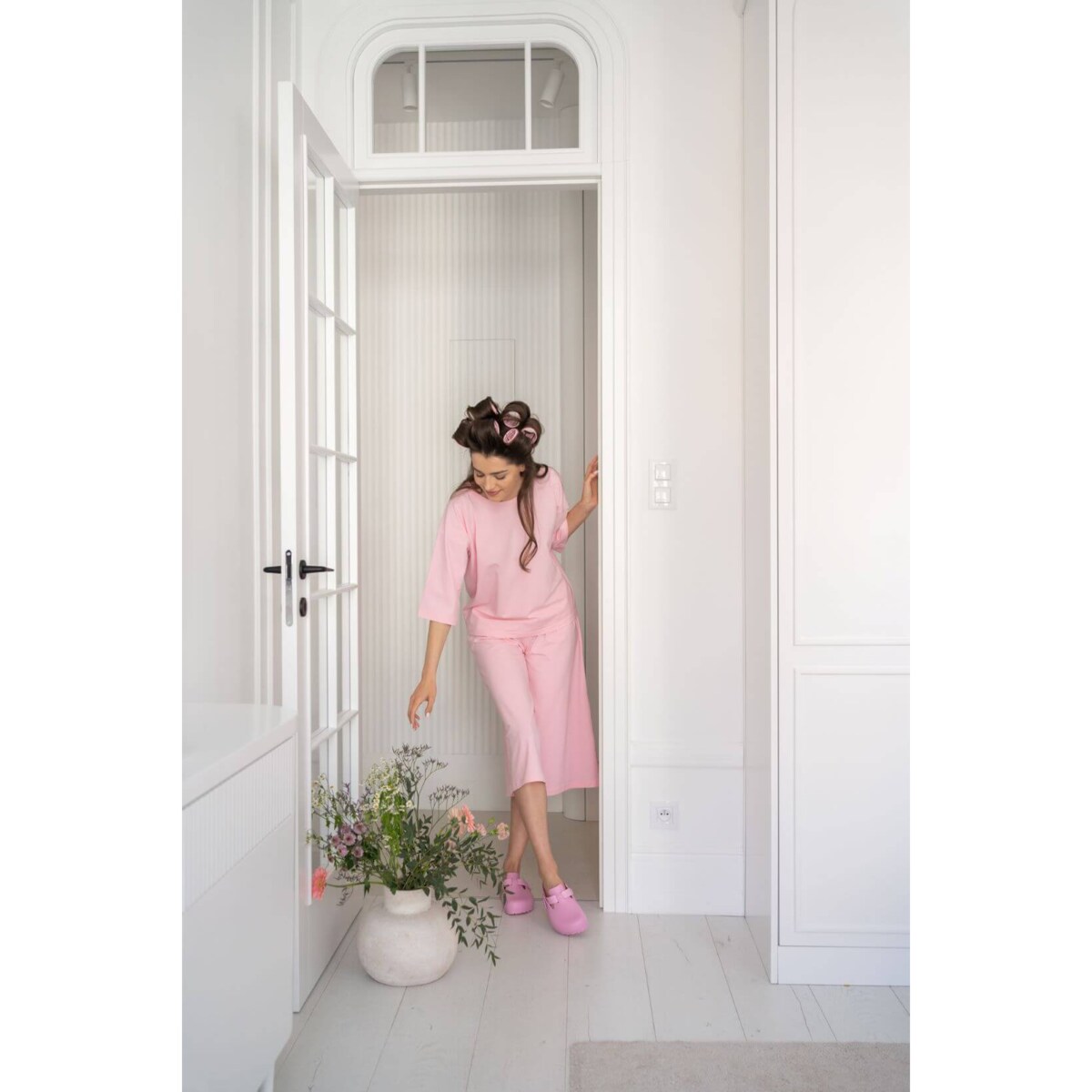 Piżama długa day&night różowa XS/S