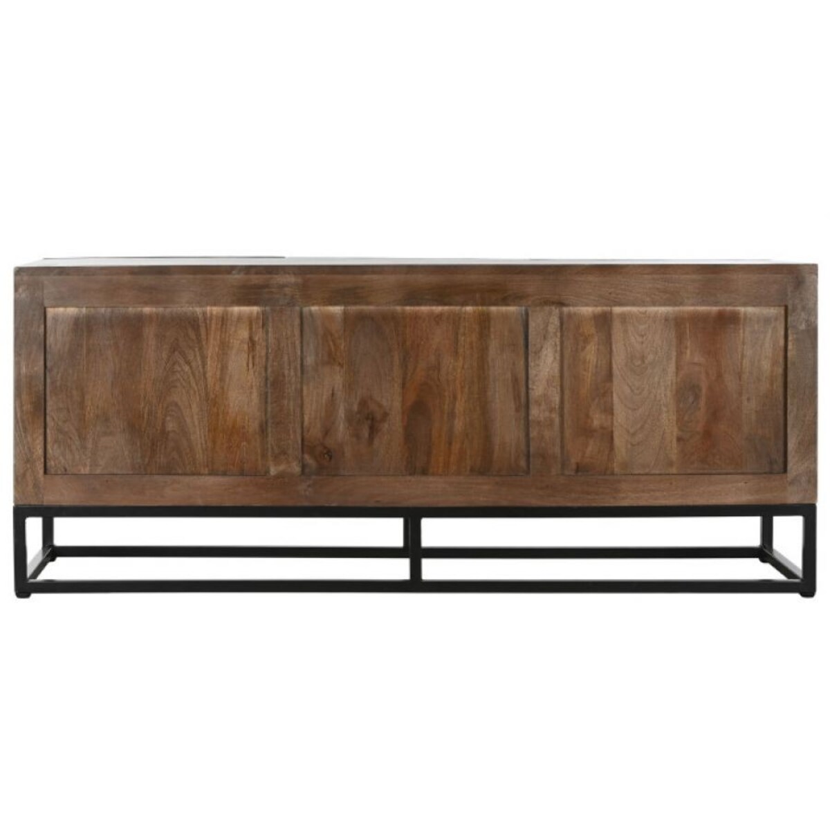 Komoda RTV z 3 drzwiczkami, metal, drewno 55x135x40 cm ROOTS