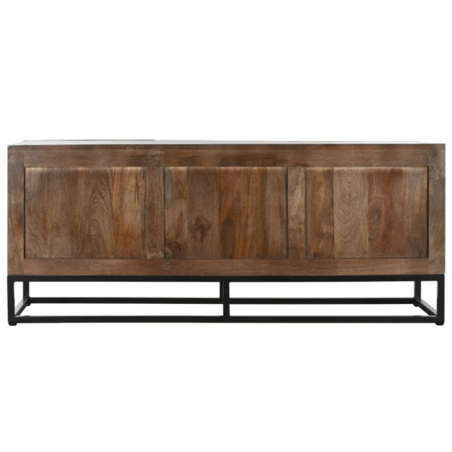 Komoda RTV z 3 drzwiczkami, metal, drewno 55x135x40 cm ROOTS