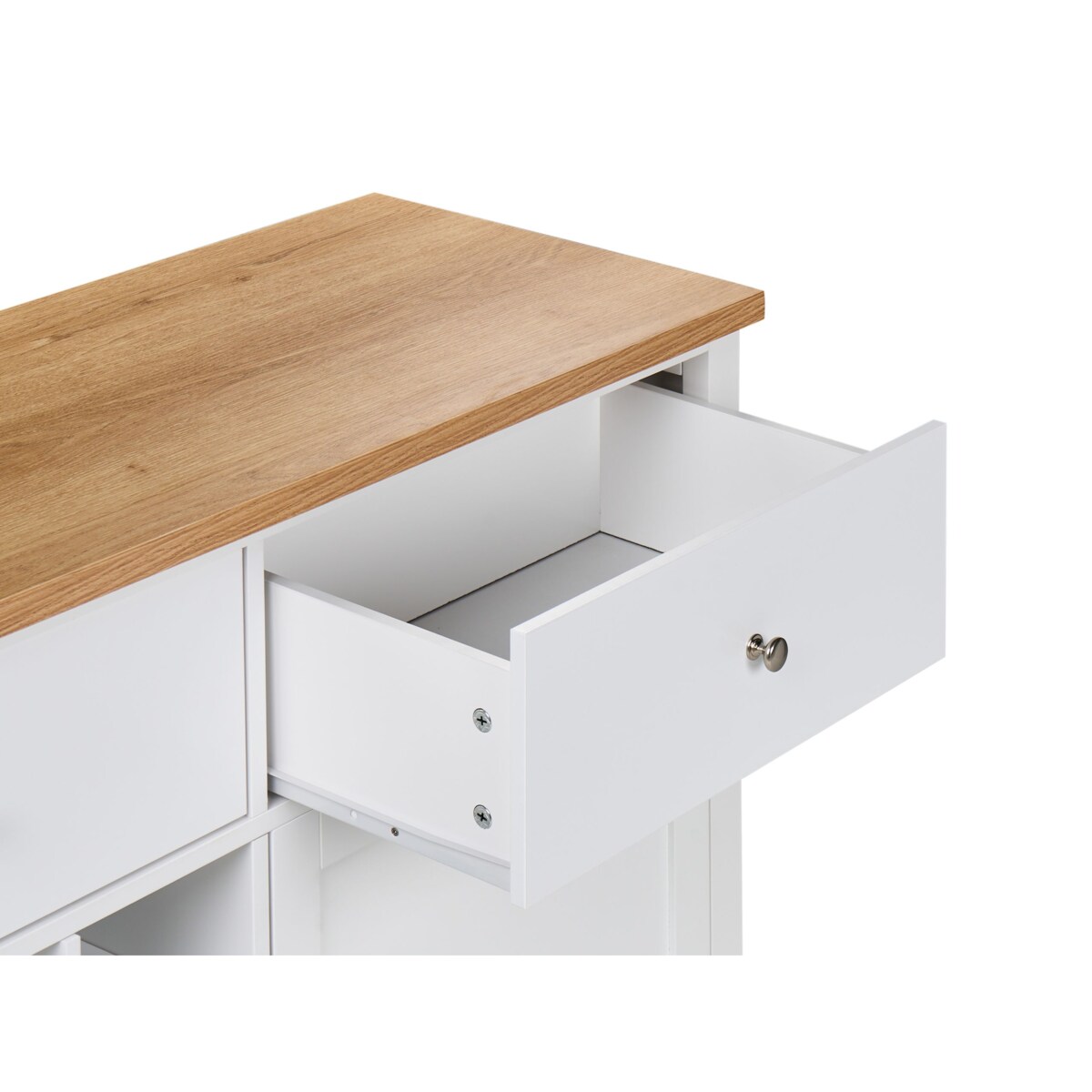 Szafka z półką na wino LUCASTON Biały