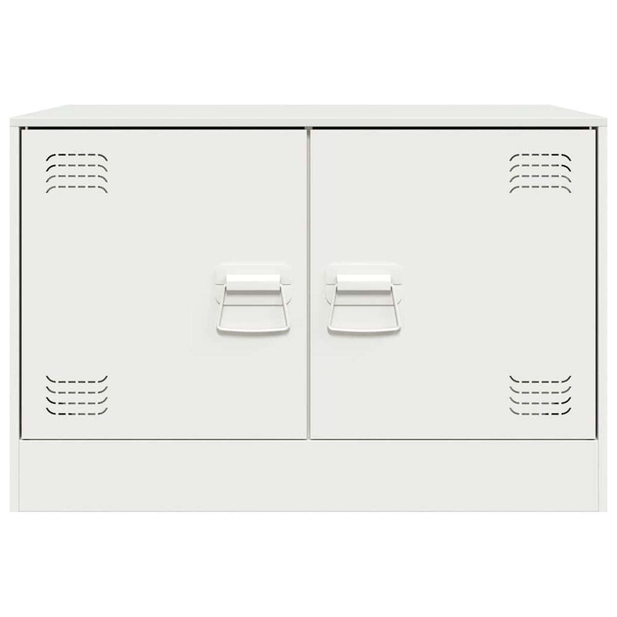 vidaXL Szafka pod telewizor, biała, 67x39x44 cm, stalowa