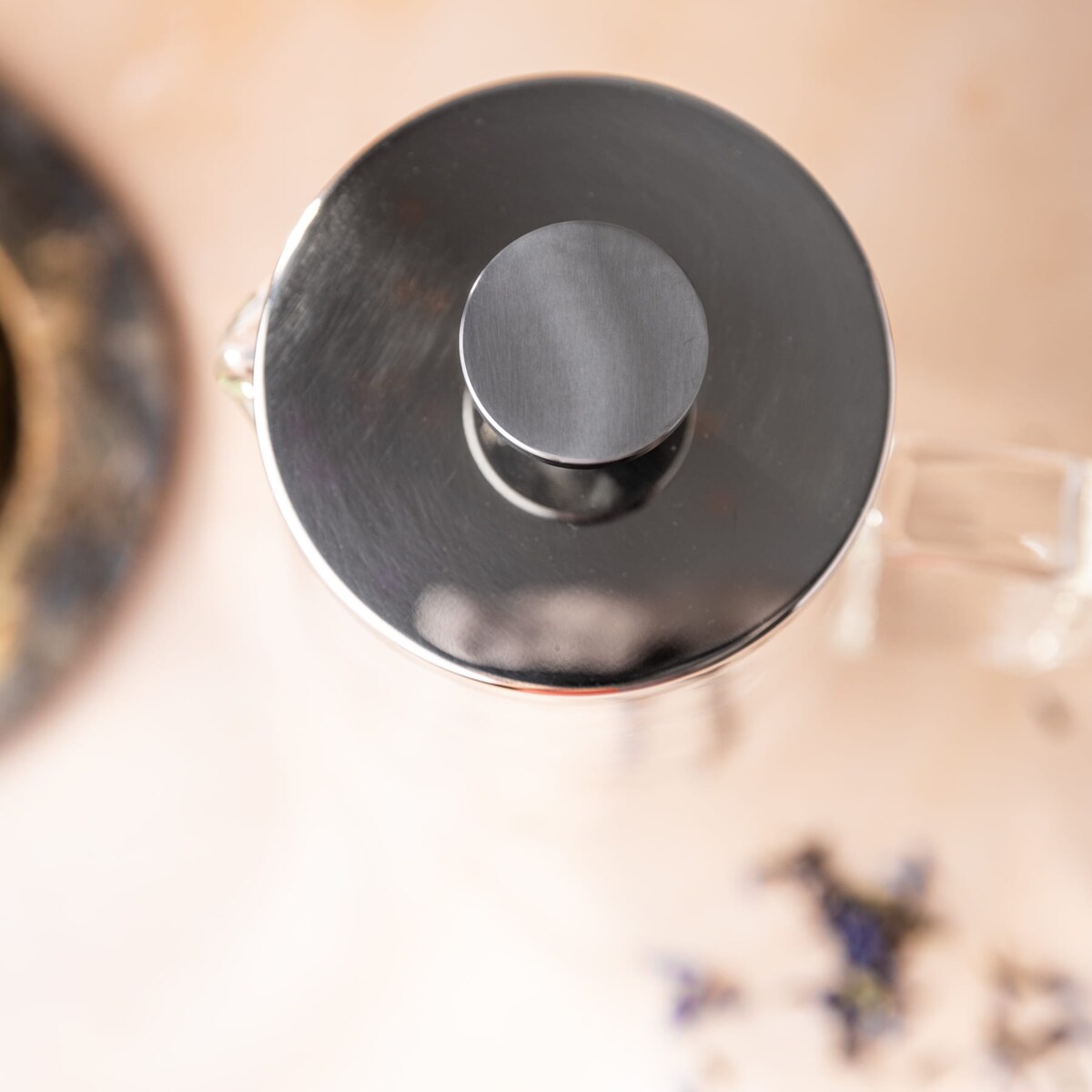 Zaparzacz do kawy herbaty 0.35L French Press srebrny KLAUSBERG