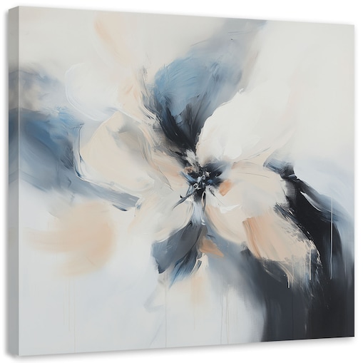 Feeby Obraz do salonu, Nowoczesna Abstrakcja beżowy niebieski 40x40