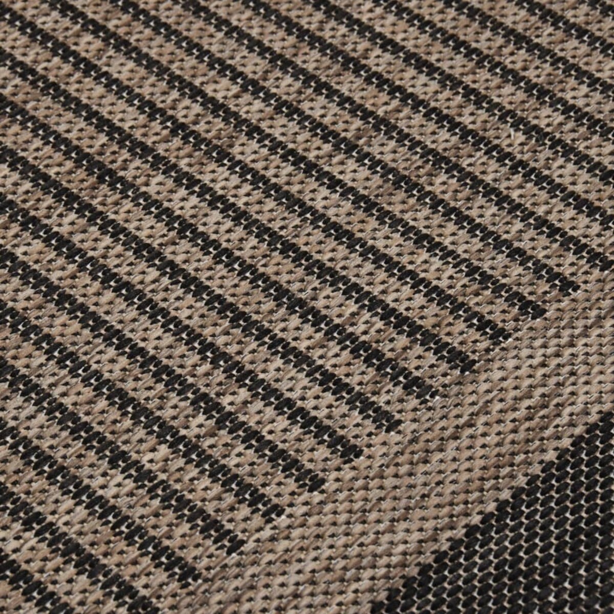 vidaXL Dywan zewnętrzny o płaskim splocie, 160x230 cm, ciemnobrązowy