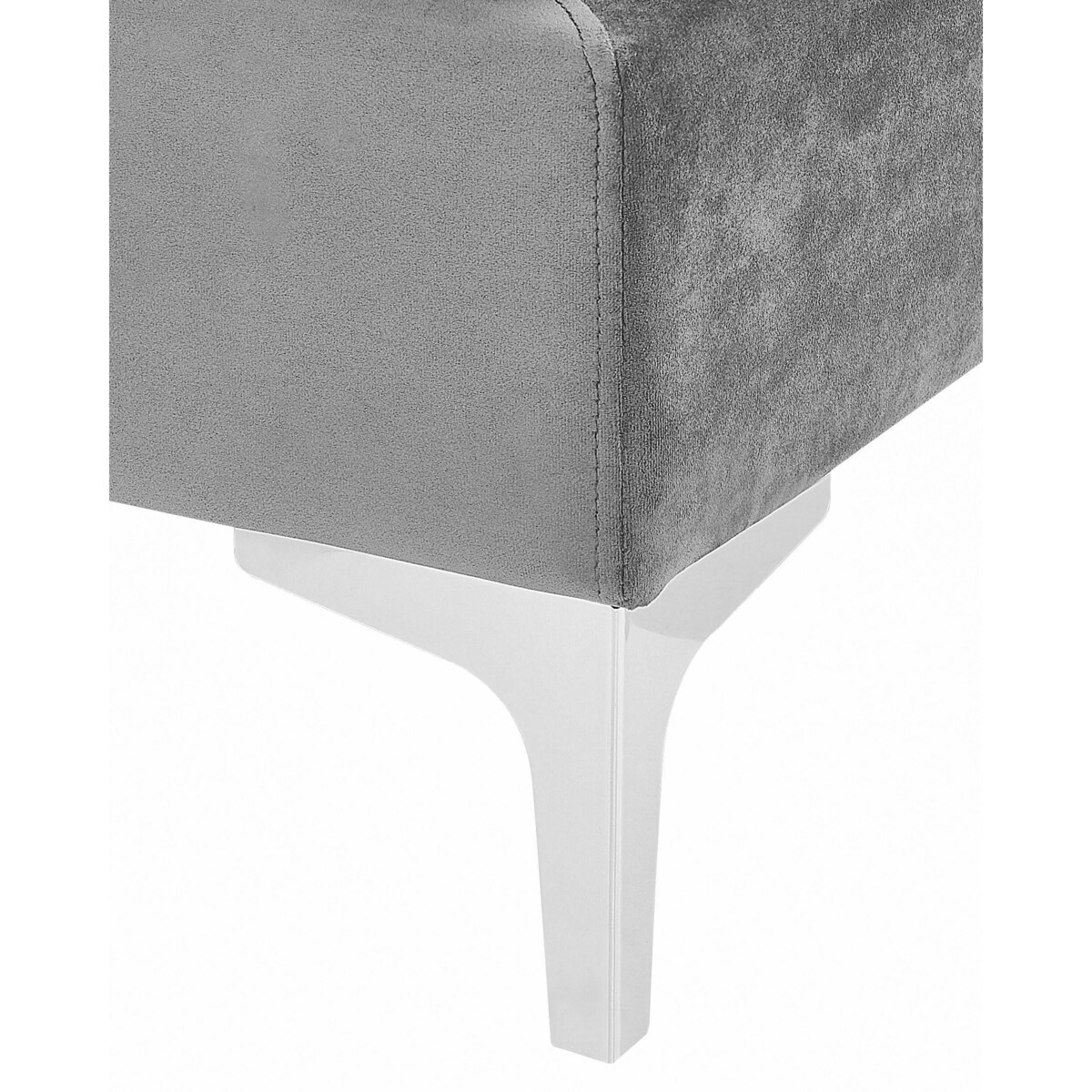 Moduł 1-osobowy welurowy szary EVJA