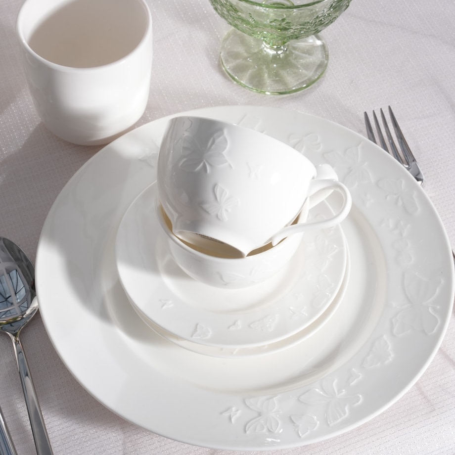 VILLA ITALIA Komplet filiżanek do kawy porcelanowych 200 ml 6 sztuk VANESSA