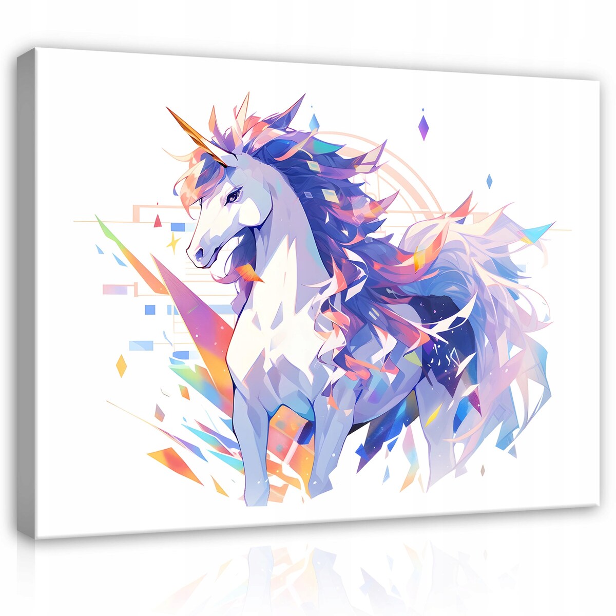 OBRAZ DO POKOJU DZIEWCZYNKI JEDNOROŻEC NA PŁÓTNIE ŚCIANĘ NOWOCZESNY 120x80