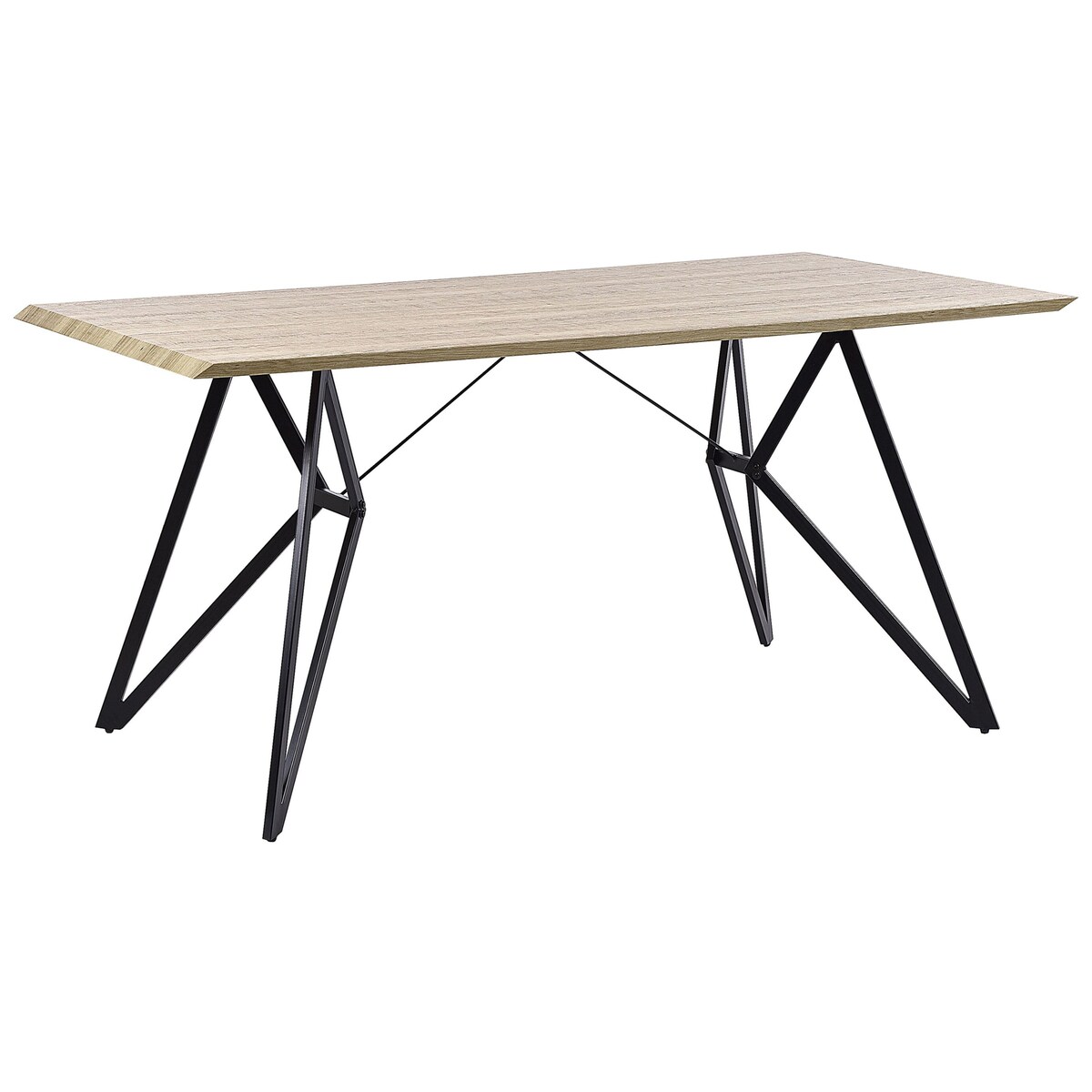 Stół do jadalni BUSCOT Jasnobrązowy 160 cm 90 cm