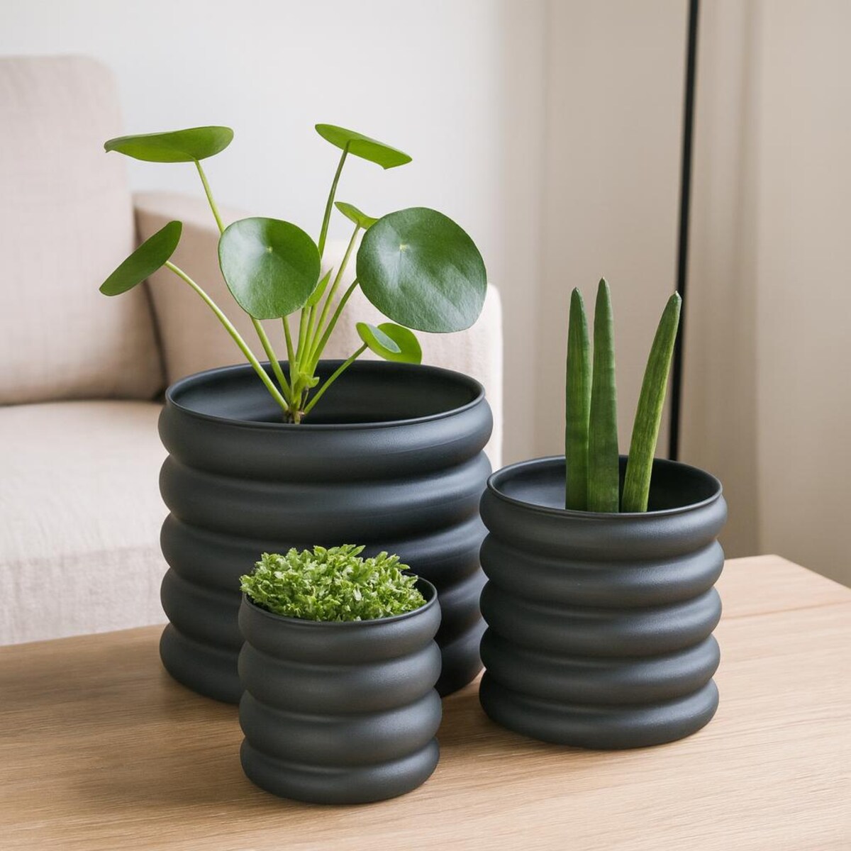 Zestaw 3 donic galwanizowanych GREYLO