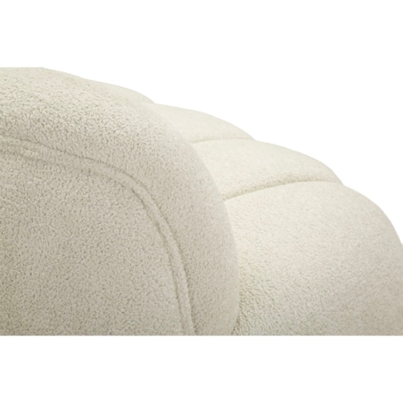 Sofa Ball, kolor biały, poliester i sklejka, 145 x 80 x 69 cm, do salonu, Mauro Ferretti