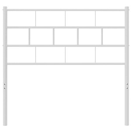 vidaXL Metalowe wezgłowie, białe, 100 cm
