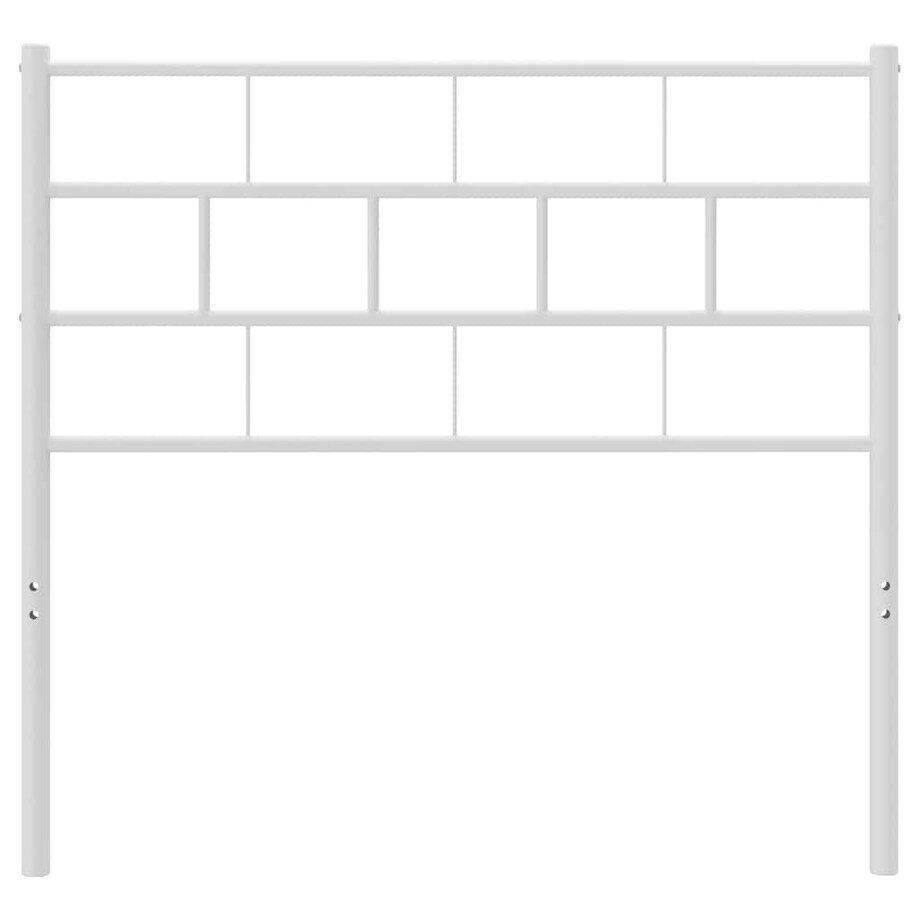 vidaXL Metalowe wezgłowie, białe, 100 cm