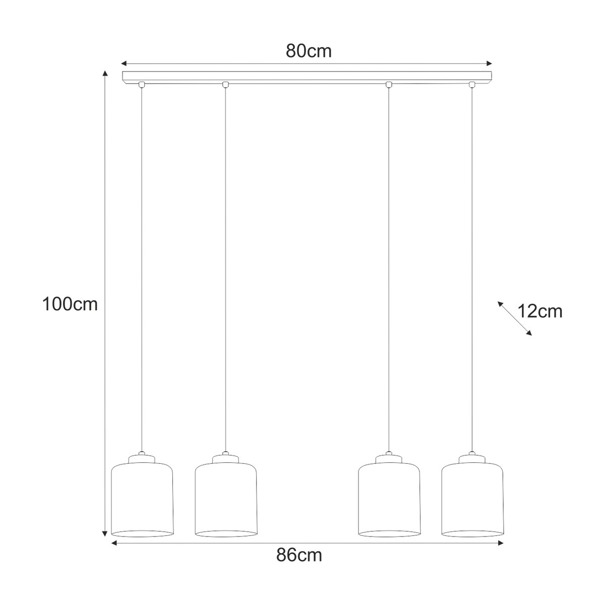 Lampa wisząca K-5576 z serii MIRI