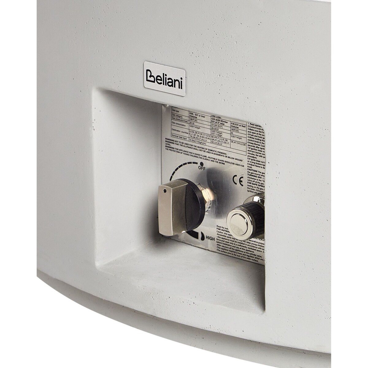 Palenisko ogrodowe jasnoszare PACAYA