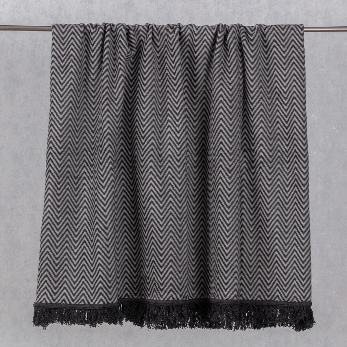 Koc Cosy Home 150x200cm Grey Chevron, 150 x 200 cm