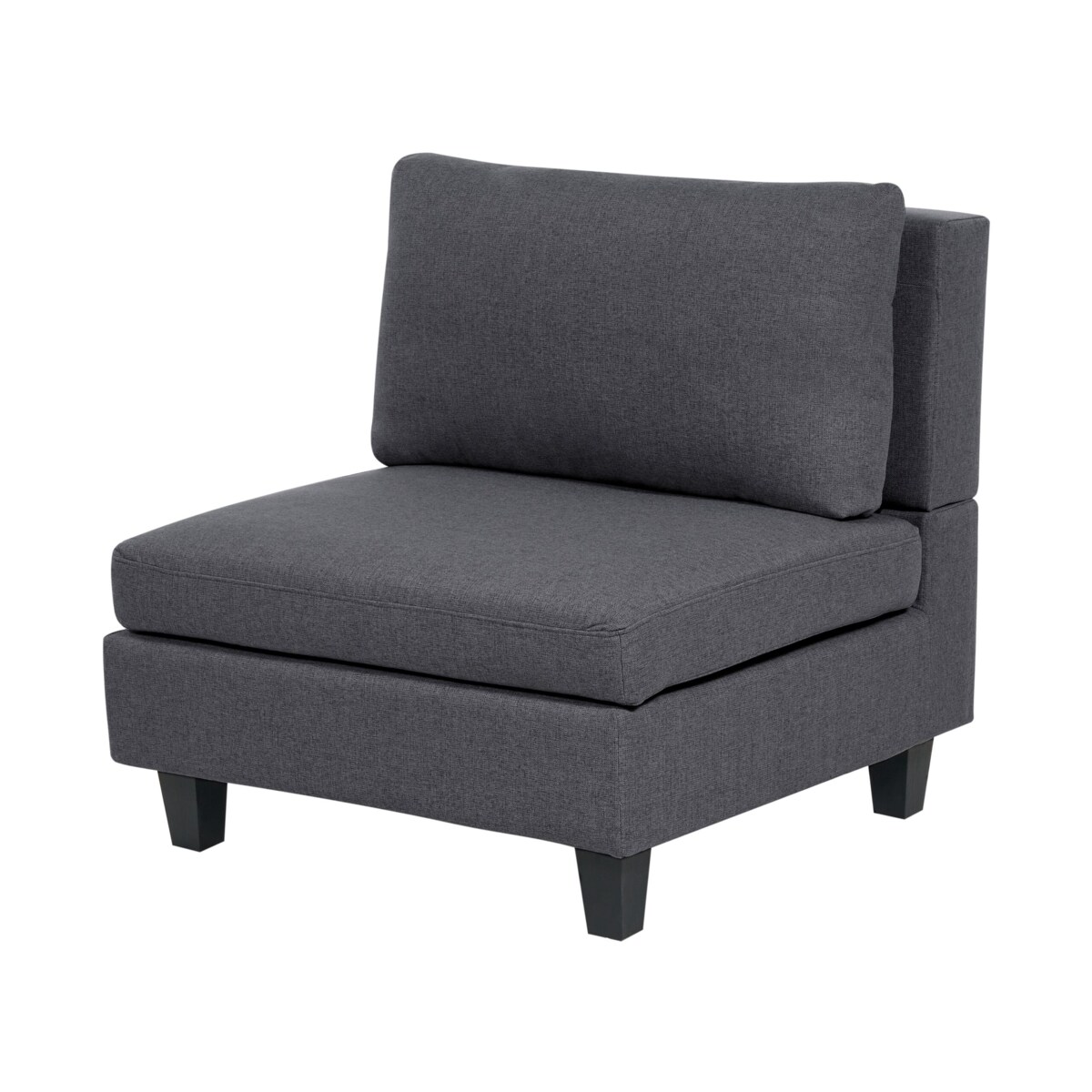 Sofa modułowa 3-osobowa ciemnoszara UNSTAD