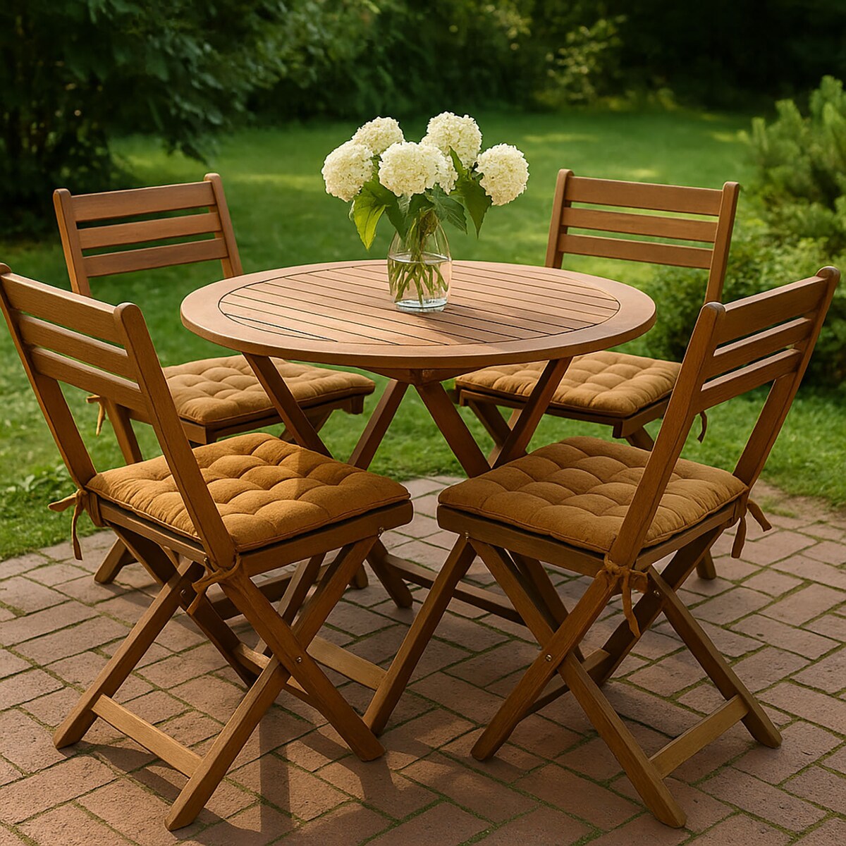 Poduszka wiązana na krzesło, 39 x 39 cm