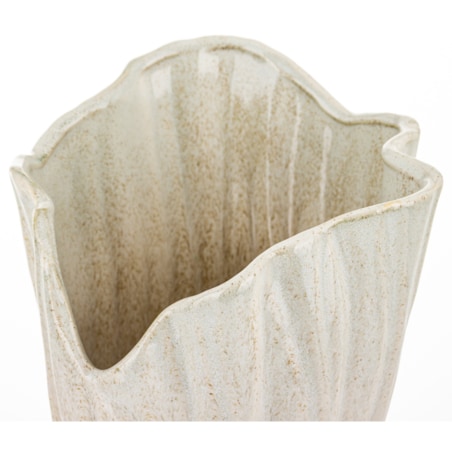 Wazon ceramiczny 33x19x19 cm VAZA-3 big beżowy