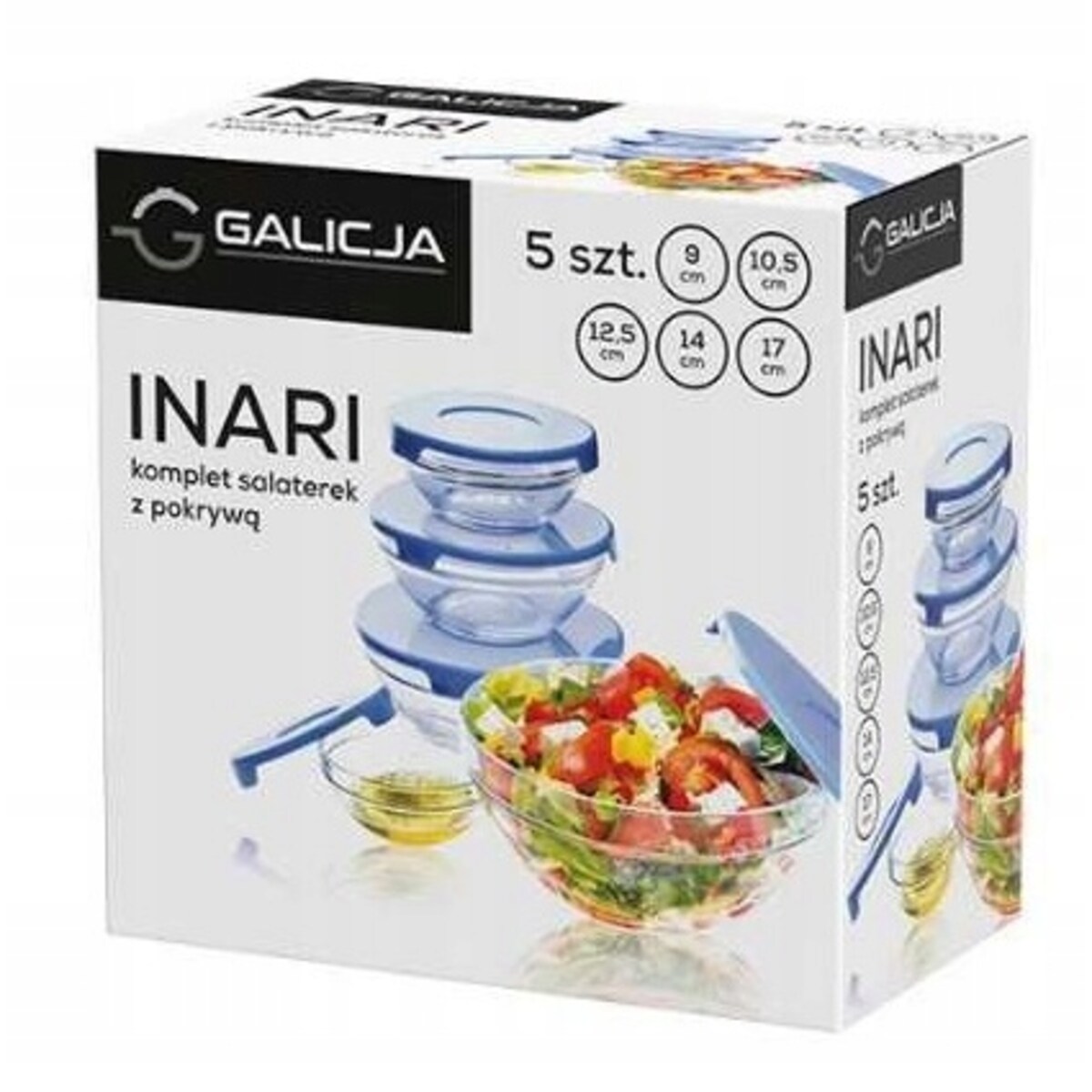 salaterki miski na jedzenie piknik przekąski sałatki żywność 5 szt pokrywki