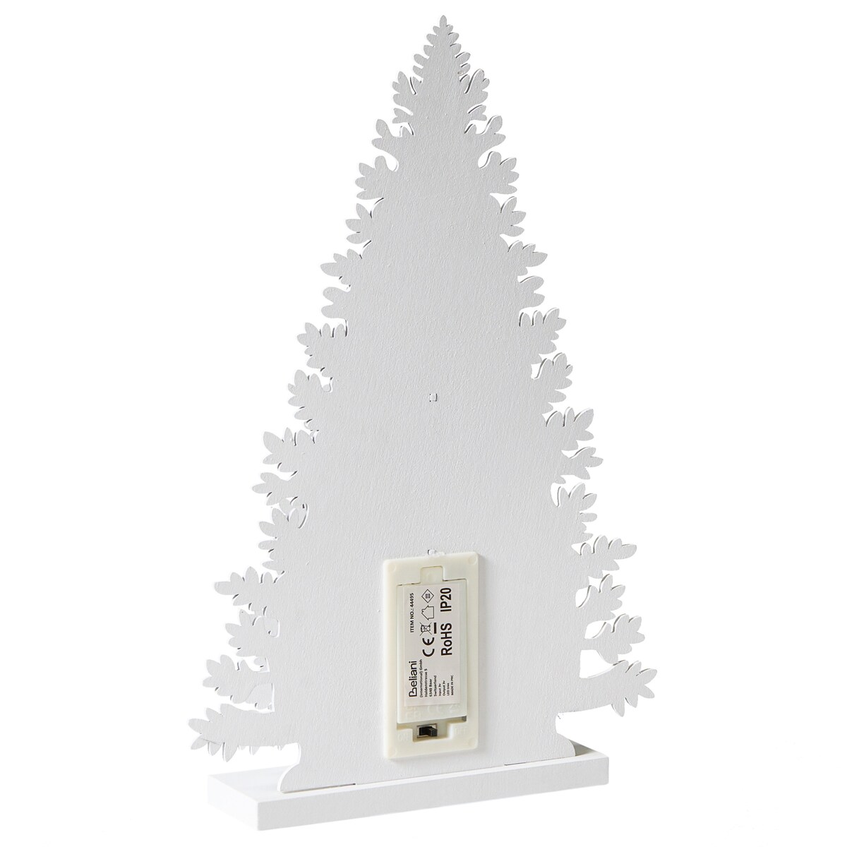 Dekoracja świąteczna LED EMMESAN 33 cm Choinka Biały