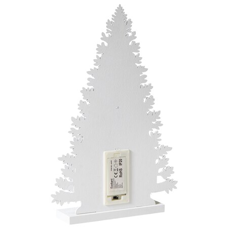 Dekoracja świąteczna LED EMMESAN 33 cm Choinka Biały