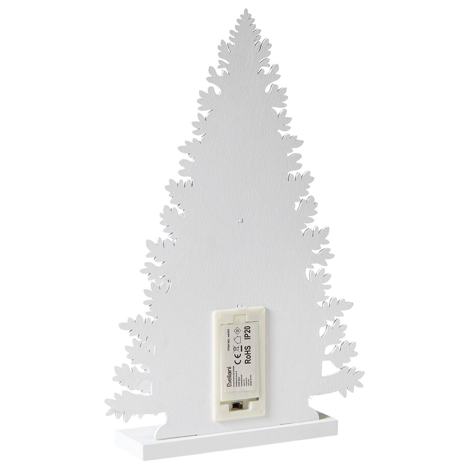 Dekoracja świąteczna LED EMMESAN 33 cm Choinka Biały