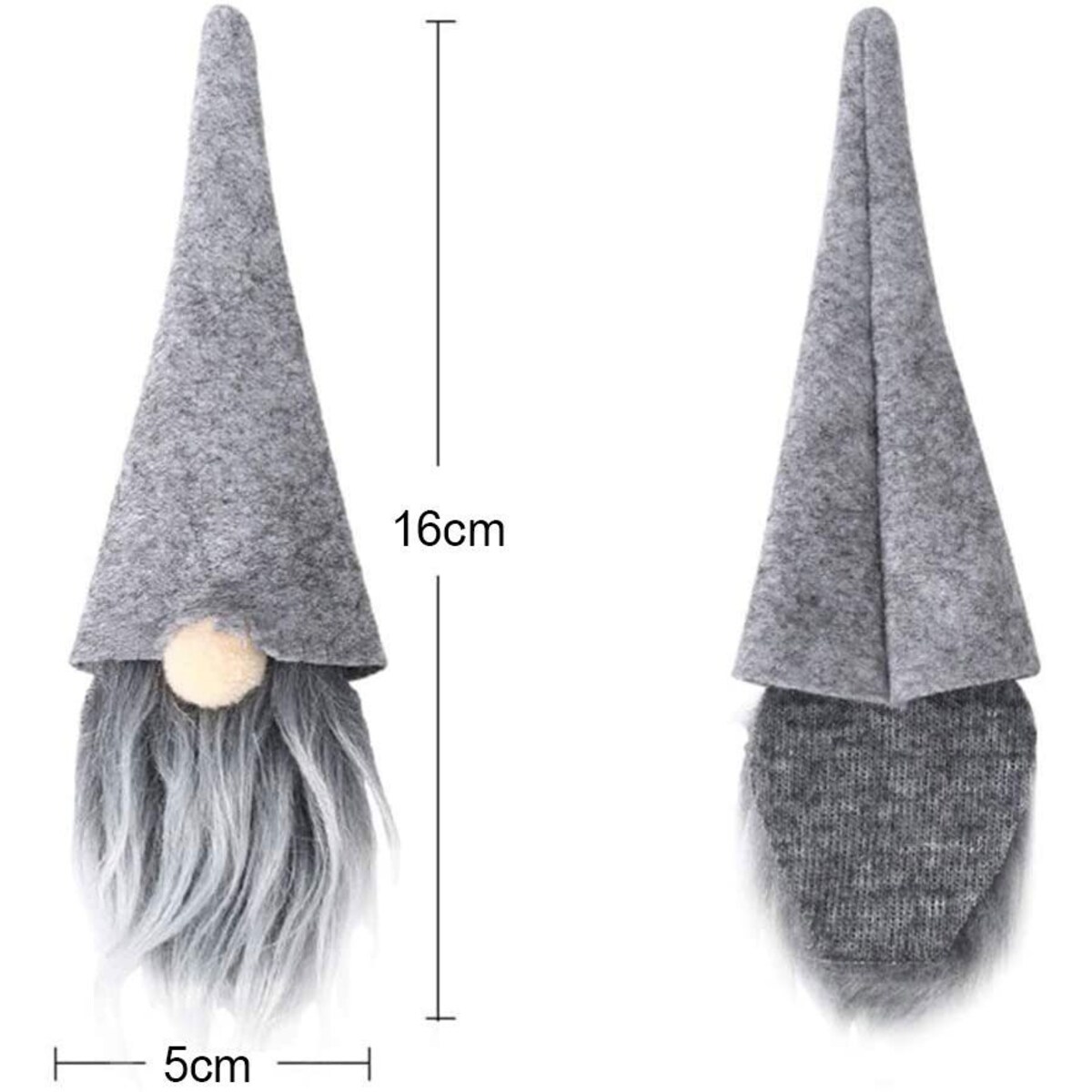 Pokrowce świąteczne na butelkę Mikołaj 6 szt KF323-6