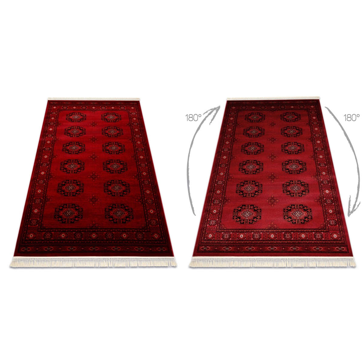 Dywan ORIENT 6871 bordo / czarny Ramka, 300x400 cm