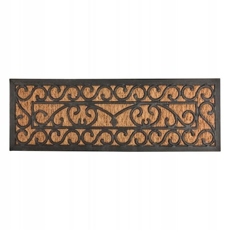 Kokosowa wycieraczka wejściowa gumowa zewnętrzna gumowa mata ogród taras