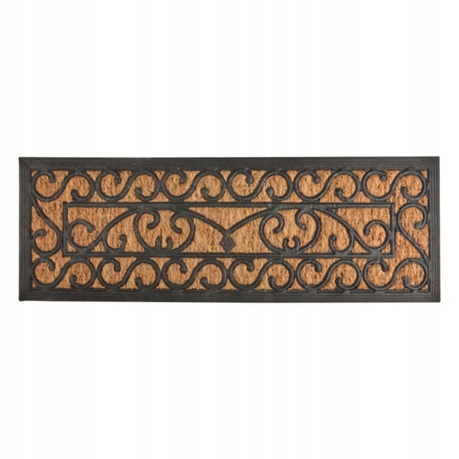 Kokosowa wycieraczka wejściowa gumowa zewnętrzna gumowa mata ogród taras