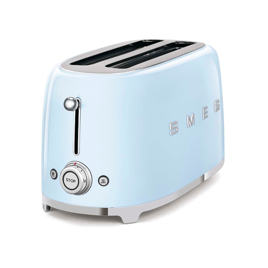 Toster na 4 kromki pastelowy błękit 50's Style, SMEG