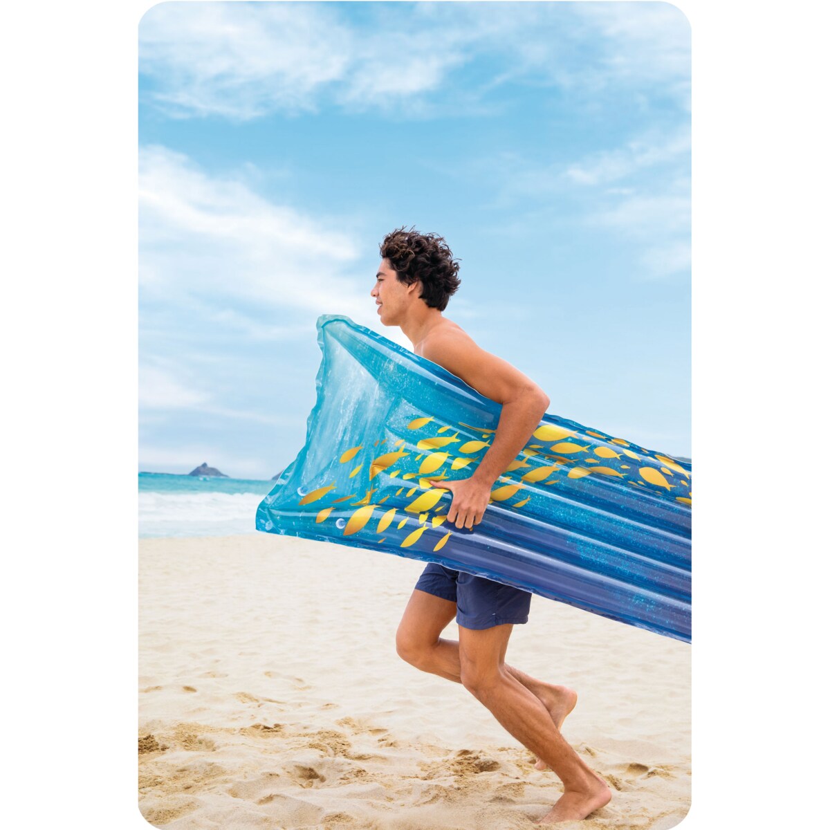 Dmuchany materac do pływania plażowy rybki 59720-10 Intex